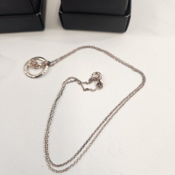 Avon Sterling Silver Heart Jewelry Bundle Pendant Ring of Love Faux Diamond - Picture 7 of 13